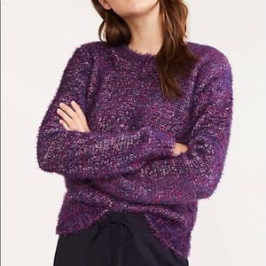 Lou and Grey Purple Haze fuzzy sweater